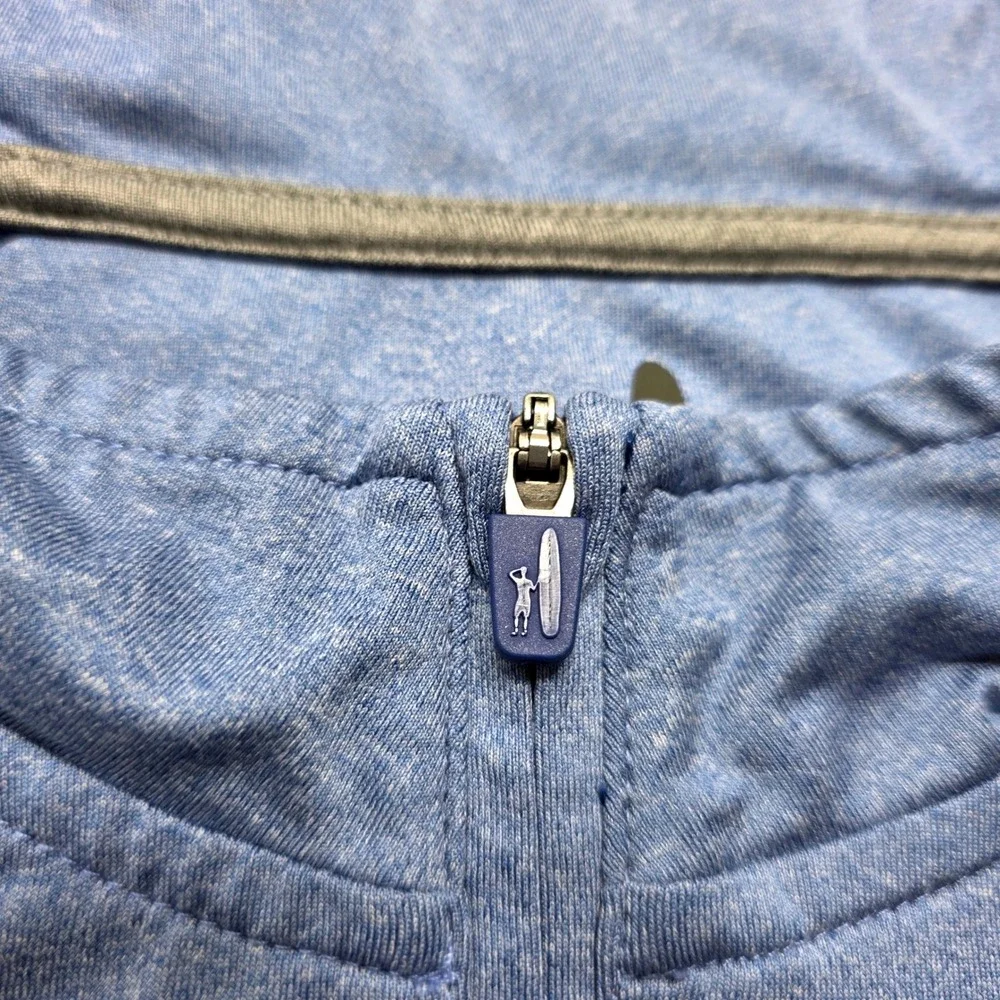 Johnnie-O Men's Large Blue‎ Quarter Zip Pullover Isuzu Performance Golf Shirt